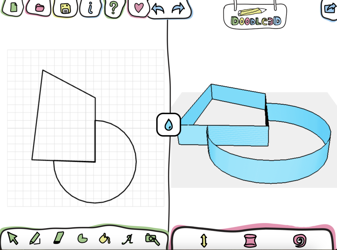 Doodle3D Transform Example Drawing Example 2D drawing and 3D transformation using Doodle3D Transform